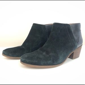 Madewell Black Suede Ankle Booties